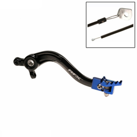 Levier de frein arrière RFX Pro FT (Noir/Bleu) 85 TC/SX