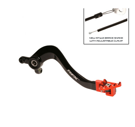 Levier de frein arrière RFX Pro FT (Noir/Orange) 85 SX 2018 à 2024