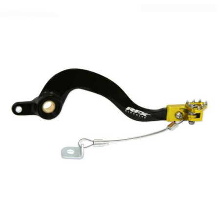 Levier de frein arrière RFX Pro ST (Anodisé dur noir/Jaune) 85 RM 2002 à 2023