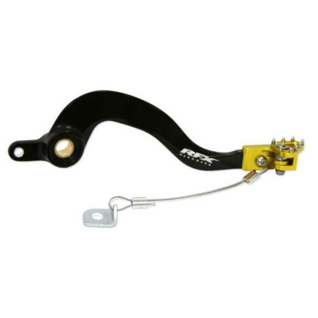 Levier de frein arrière RFX Pro ST (Noir/Jaune) 125/250 RM 2001 à 2008