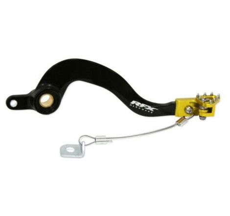 Levier de frein arrière RFX Pro ST (Noir/Jaune) 125/250 RM 2001 à 2008