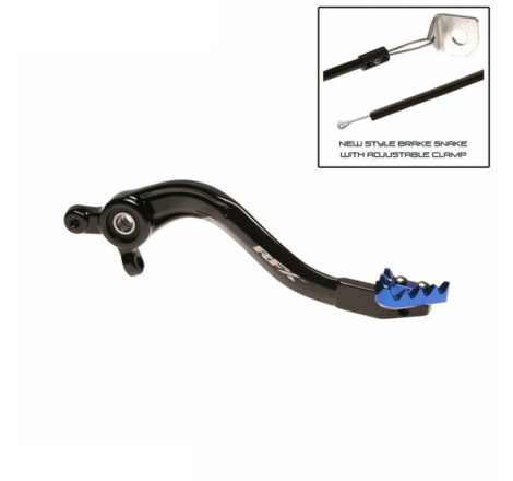 Levier de frein arrière RFX Pro ST anodisé dur noir/bleu 125/250/350/450 SX/SX-F/TC/FC/MC/MC-F