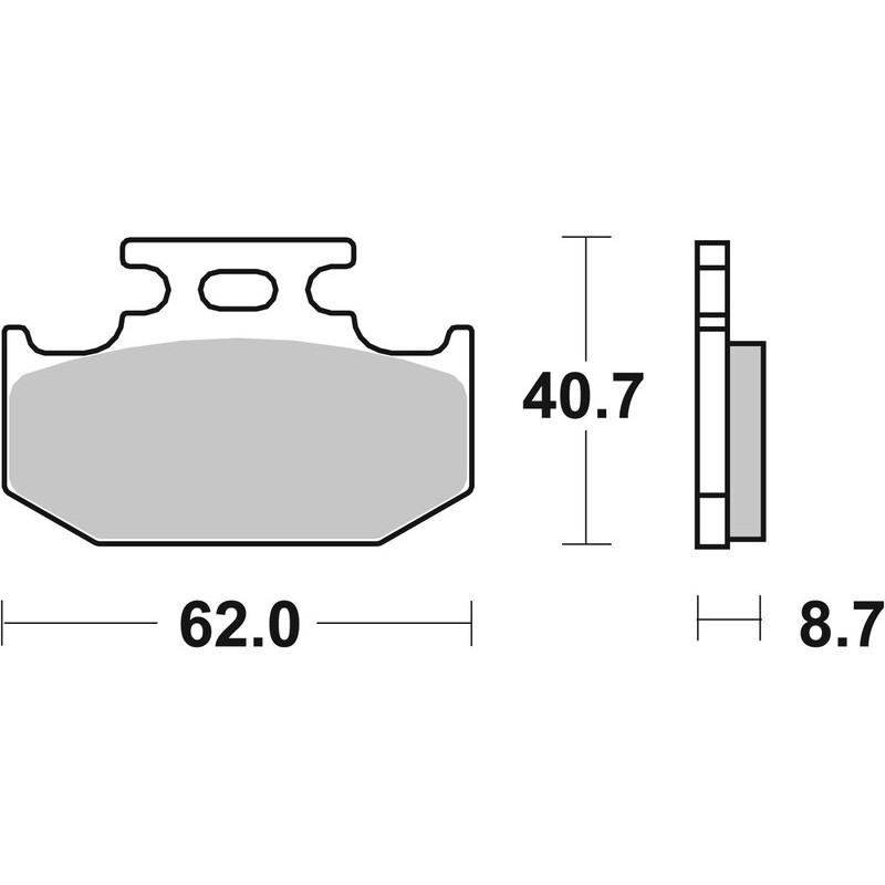 Plaquettes de frein arrière BREMBO Off-Road métal fritté pour 125/250/500 KX/RM/YZ