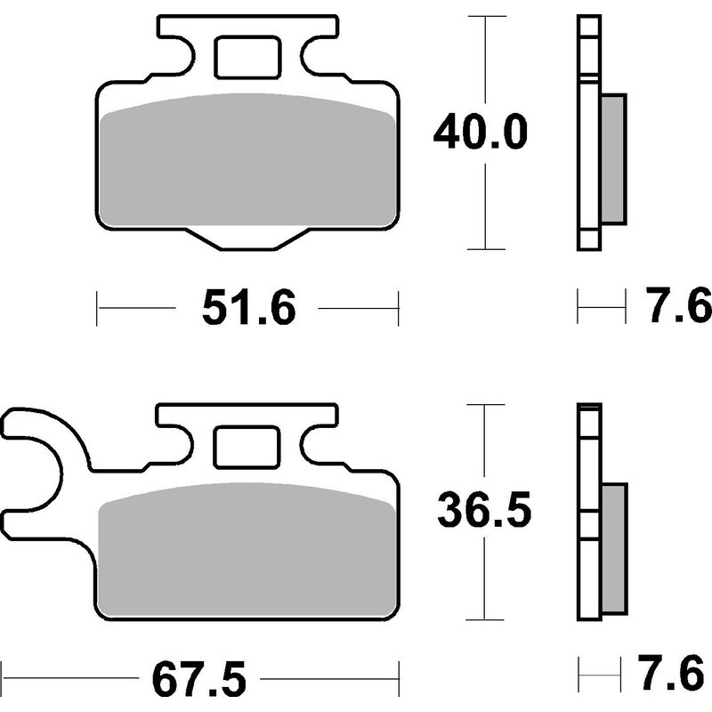 Plaquettes de frein avant BREMBO Off-Road métal fritté pour 65 KX 2000-2024