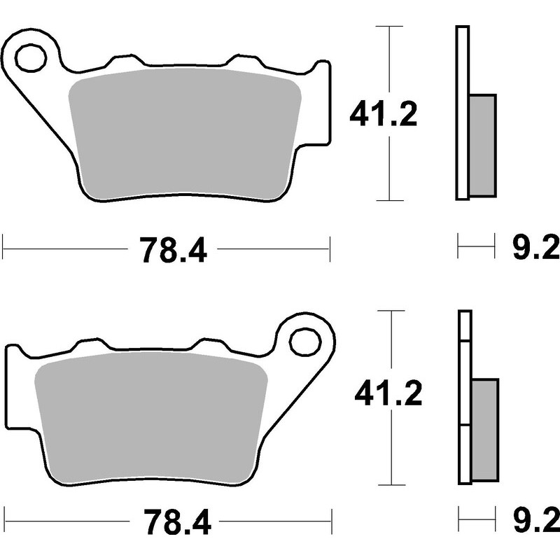 Plaquettes de frein arrière BREMBO Off-Road métal fritté pour 125/250 SX