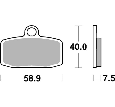 Plaquettes de frein avant BREMBO Off-Road métal fritté pour 85 SX/TC