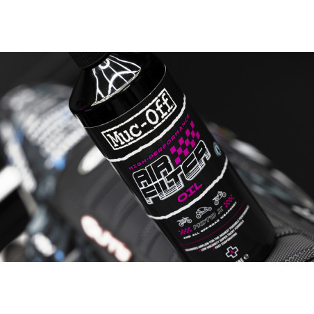 Huile de filtre à air Muc-Off 1L x6 – Protection optimale pour filtres moto et tout-terrain