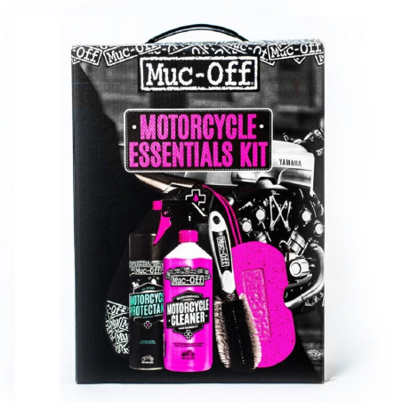 Kit entretien moto Muc-Off Essentials – Nettoyage et protection indispensables