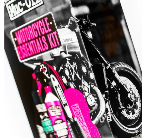 Kit entretien moto Muc-Off Essentials – Nettoyage et protection indispensables