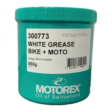 Graisse blanche lithium MOTOREX White Grease 850g - lubrification haute performance multi-usage