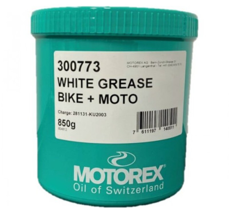 Graisse blanche lithium MOTOREX White Grease 850g - lubrification haute performance multi-usage