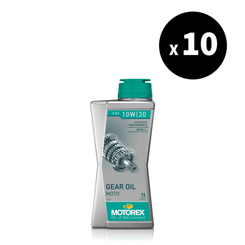 10x Huile MOTOREX Gear Oil 10W30 1L - lubrification boîte de vitesse haute performance