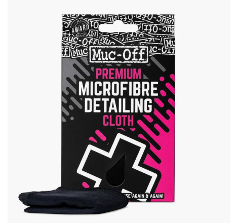 Chiffon microfibre Muc-Off Premium pour visière – Nettoyage sans rayures et haute précision