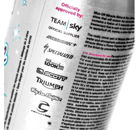 Polish Muc-Off Miracle Shine spray 500ml x12 – Brillance extrême et protection longue durée