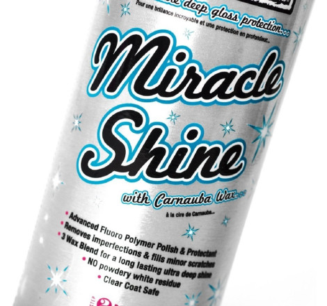 Polish Muc-Off Miracle Shine spray 500ml x12 – Brillance extrême et protection longue durée