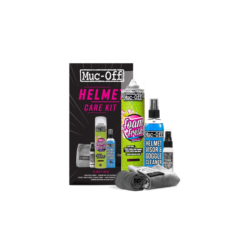 Kit entretien casque Muc-Off – Nettoyage, hygiène et fraîcheur pour casque moto et vélo