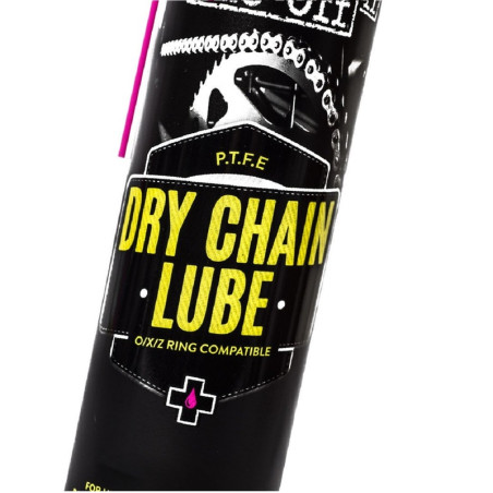 Lubrifiant chaîne Muc-Off Dry PTFE Chain Lube 400ml – Performance en conditions sèches