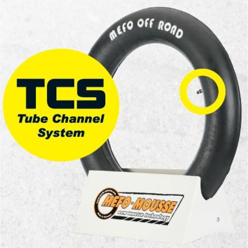Mousse MEFO MOM 18-2TCS – 120/90-18, 120/100-18, 130/80-18 & 140/80-18 FIM-Enduro (toutes marques sauf Mitas) avec chambre à air