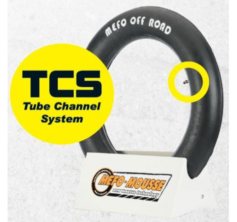 Mousse MEFO MOM 18-2TCS – 120/90-18, 120/100-18, 130/80-18 & 140/80-18 FIM-Enduro (toutes marques sauf Mitas) avec chambre à air