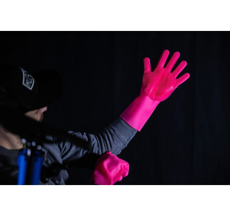 Gants de nettoyage MUC-OFF M – Protection, confort et adhérence pour un entretien précis
