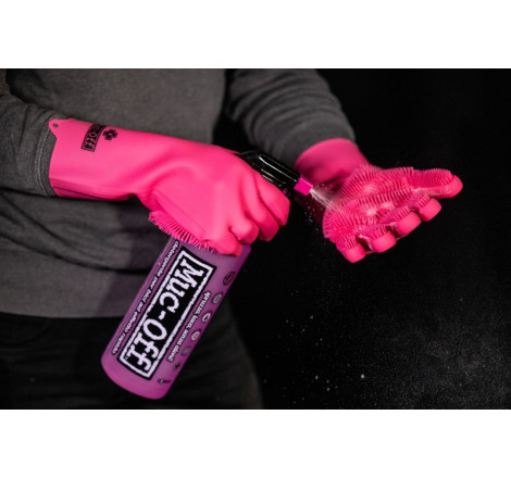 Gants de nettoyage MUC-OFF S – Protection, confort et performance pour un nettoyage précis
