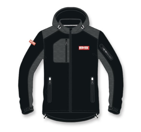 Veste softshell BS BATTERY Bs Factory - noir/gris taille XL