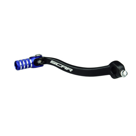 Sélecteur de vitesse SCAR noir mat/embout bleu 250 YZ-F 2014 à 2016