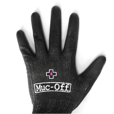 Gants d’atelier noir taille L Muc-Off - protection mains mécanique et entretien moto