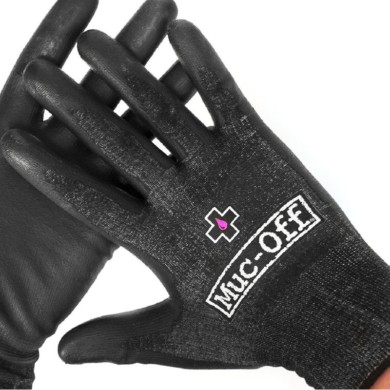 Gants d’atelier noir taille M Muc-Off - protection mains mécanique et entretien moto