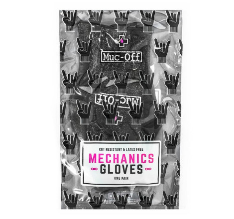 Gants d’atelier noir taille M Muc-Off - protection mains mécanique et entretien moto