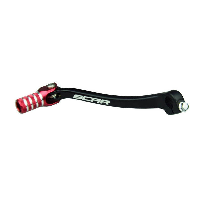 Sélecteur de vitesse SCAR noir mat/embout rouge 450 CRF 2005 à 2016