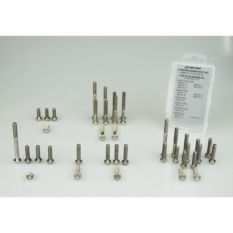 Kit vis moteur SCAR 48 vis titane Honda CRF450R