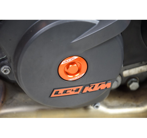 Bouchons carter moteur latéraux SCAR orange KTM