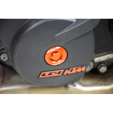 Bouchons carter moteur latéraux SCAR orange KTM