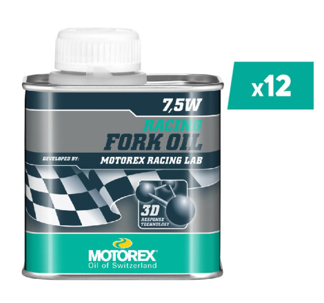 Huile de fourche MOTOREX Racing Fork Oil - 7.5W 25ML x12