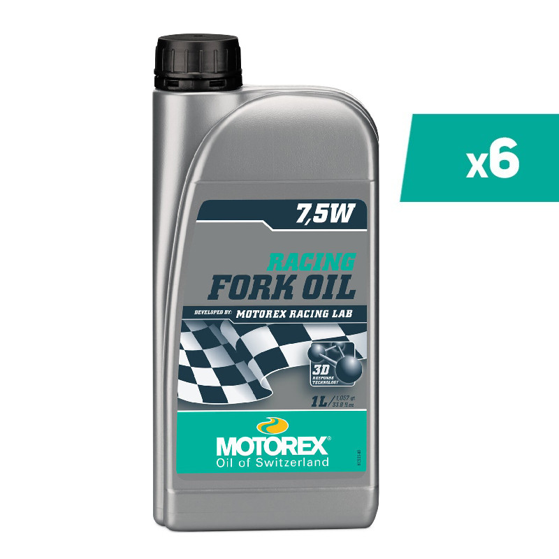 Huile de fourche MOTOREX Racing Fork Oil - 7.5W 1L x6