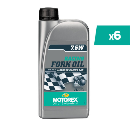 Huile de fourche MOTOREX Racing Fork Oil - 7.5W 1L x6