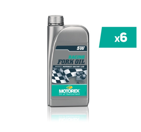 Huile de fourche MOTOREX Racing Fork Oil - 5W 1L x6