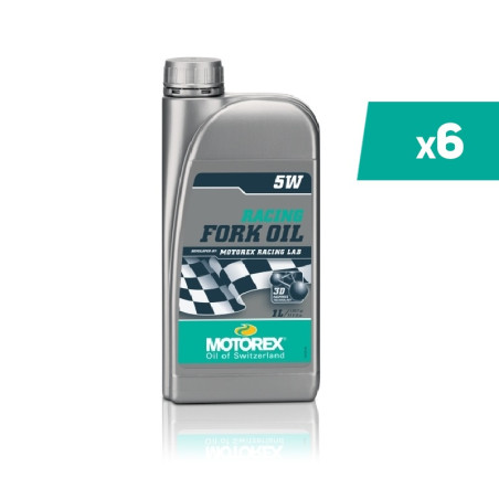 Huile de fourche MOTOREX Racing Fork Oil - 5W 1L x6