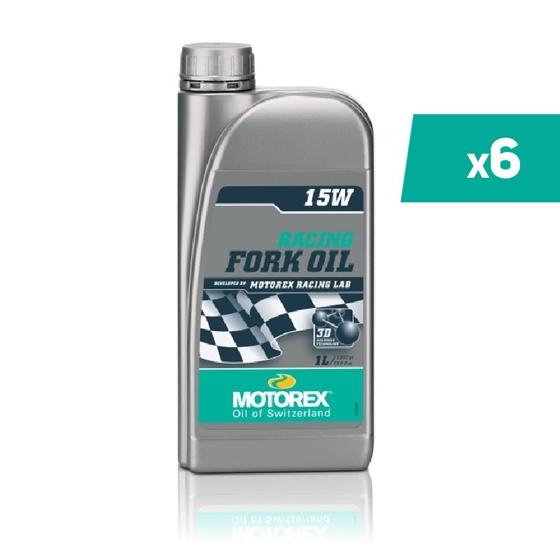 Huile de fourche MOTOREX Racing Fork Oil - 15W 1L x6