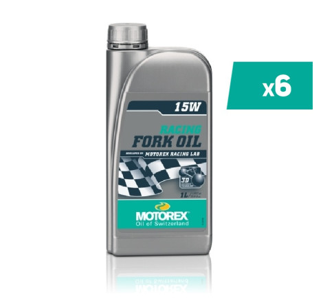 Huile de fourche MOTOREX Racing Fork Oil - 15W 1L x6