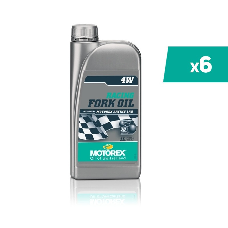 Huile de fourche MOTOREX Racing Fork Oil - 4W 1L x6