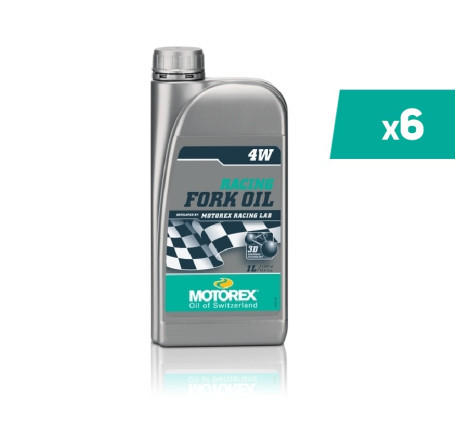 Huile de fourche MOTOREX Racing Fork Oil - 4W 1L x6