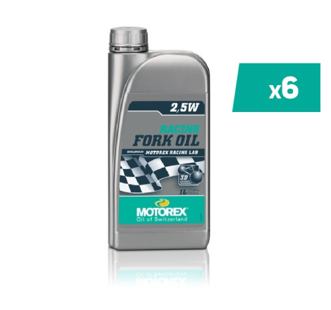 Huile de fourche MOTOREX Racing Fork Oil - 2.5W 1L x6