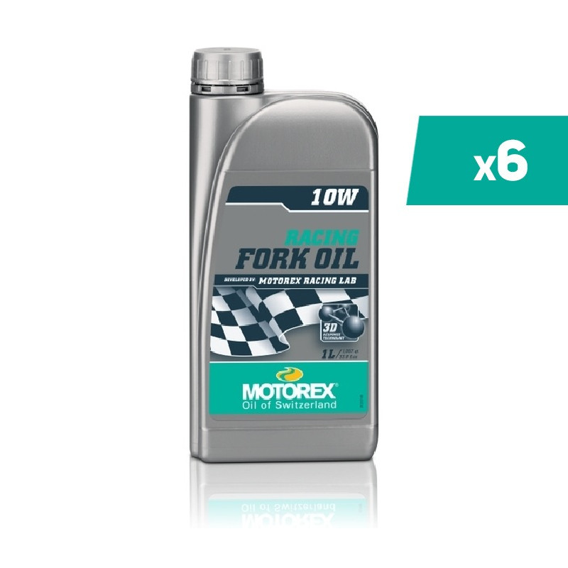 Huile de fourche MOTOREX Racing Fork Oil - 1W 1L x6