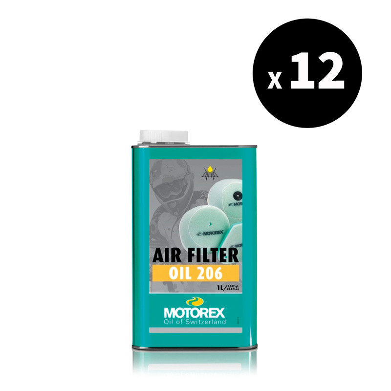 12x Huile filtre à air MOTOREX Air Filter 26 1L - protection moteur moto tout-terrain
