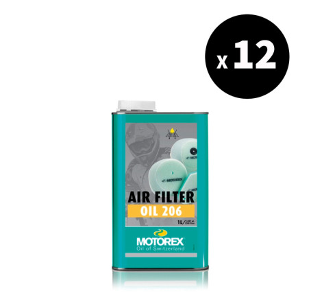 12x Huile filtre à air MOTOREX Air Filter 26 1L - protection moteur moto tout-terrain