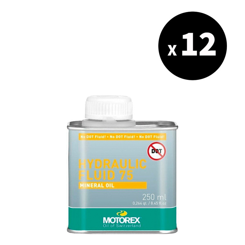 12x Fluide de transmission MOTOREX Hydraulic Fluid 75 25 ml - lubrification hydraulique haute performance