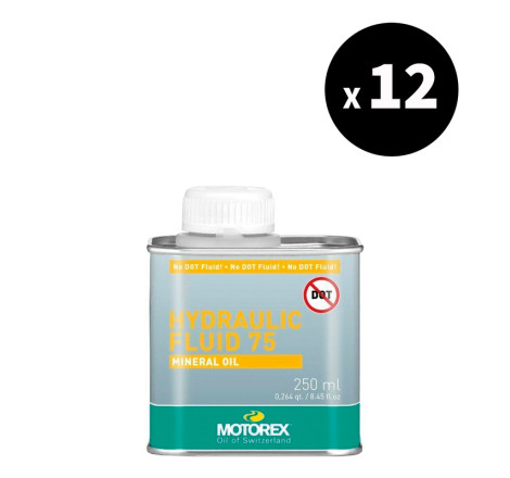 12x Fluide de transmission MOTOREX Hydraulic Fluid 75 25 ml - lubrification hydraulique haute performance