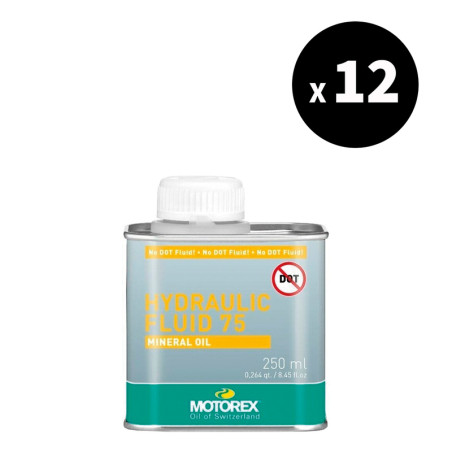 12x Fluide de transmission MOTOREX Hydraulic Fluid 75 25 ml - lubrification hydraulique haute performance